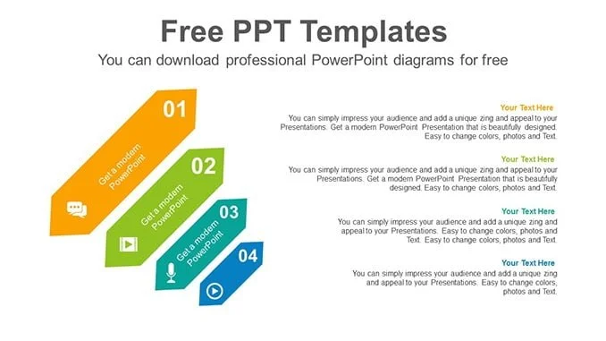 Diagonal-hexagonal-banner PPT template for agenda slide