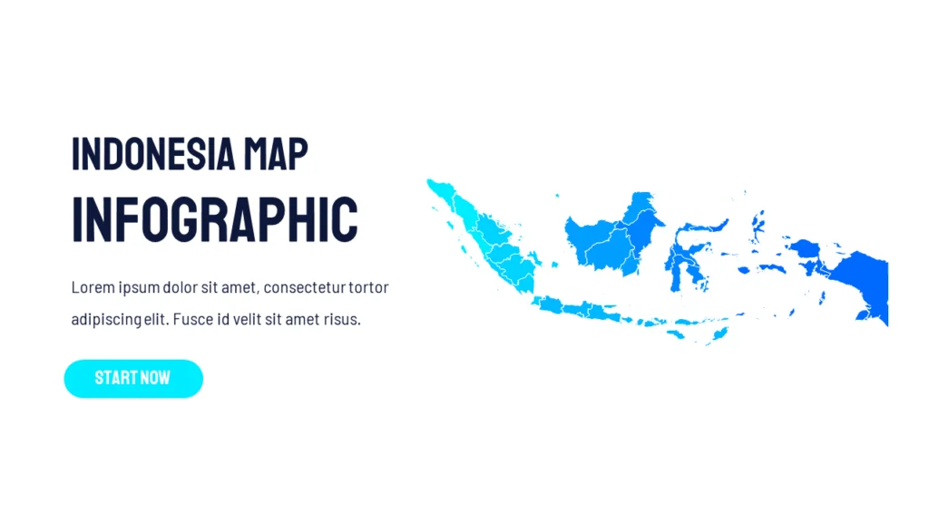 Editable Indonesia Map PPT template