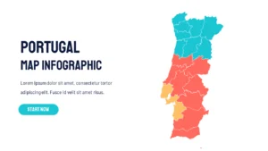 Download editable Portugal Map PPT template