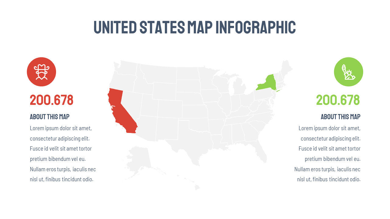 Download Editable United States Map PPT Template