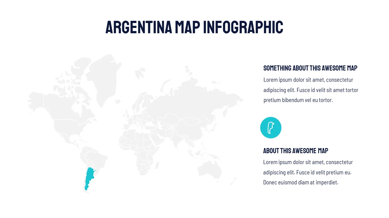 Argentina Map ppt template