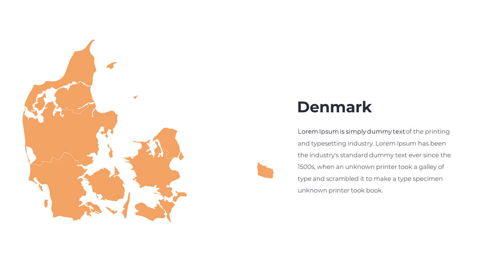 Editable Denmark Map