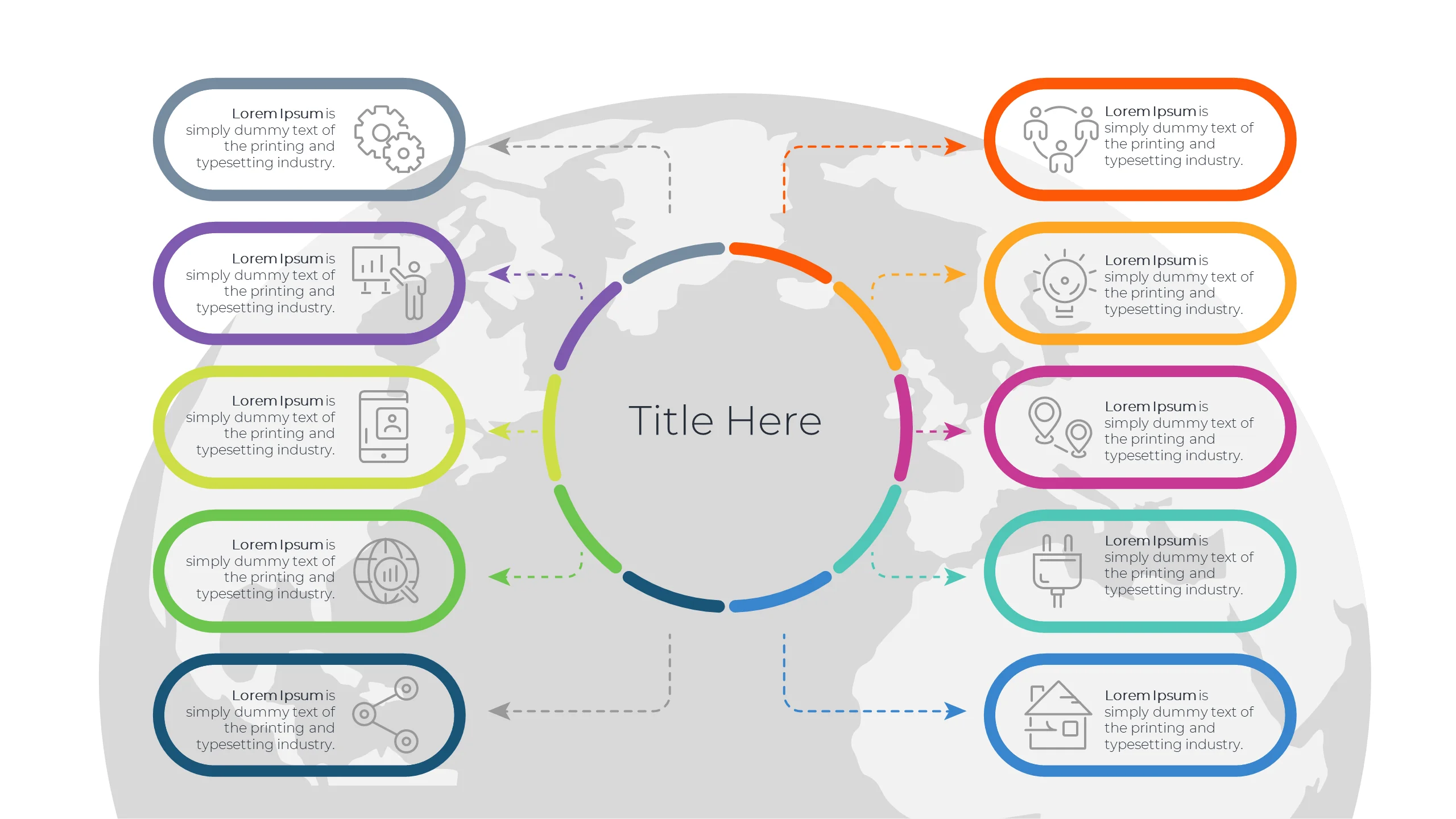 Globe Infographic Map