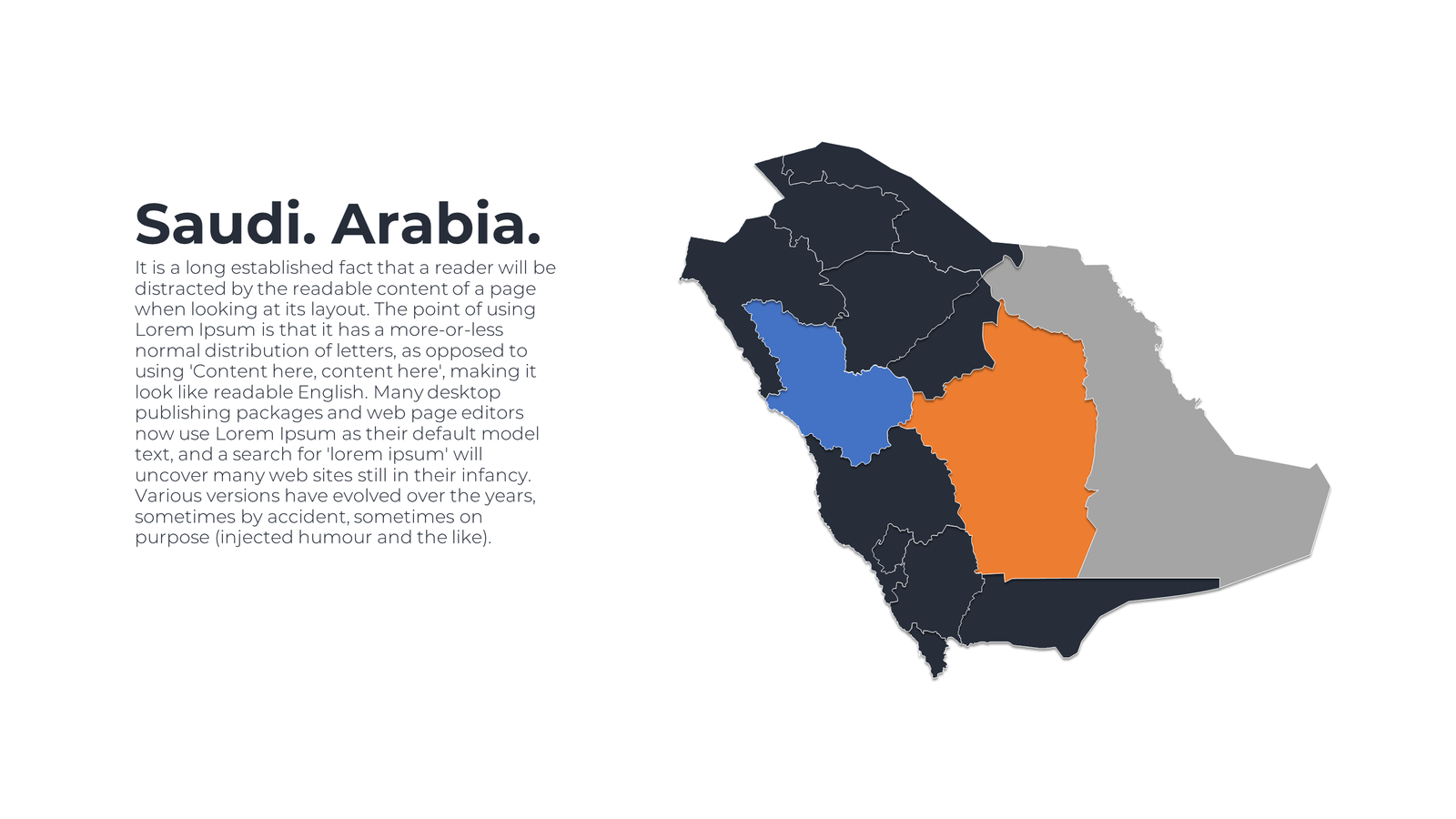 Editable Saudi Arabia Infographic Map