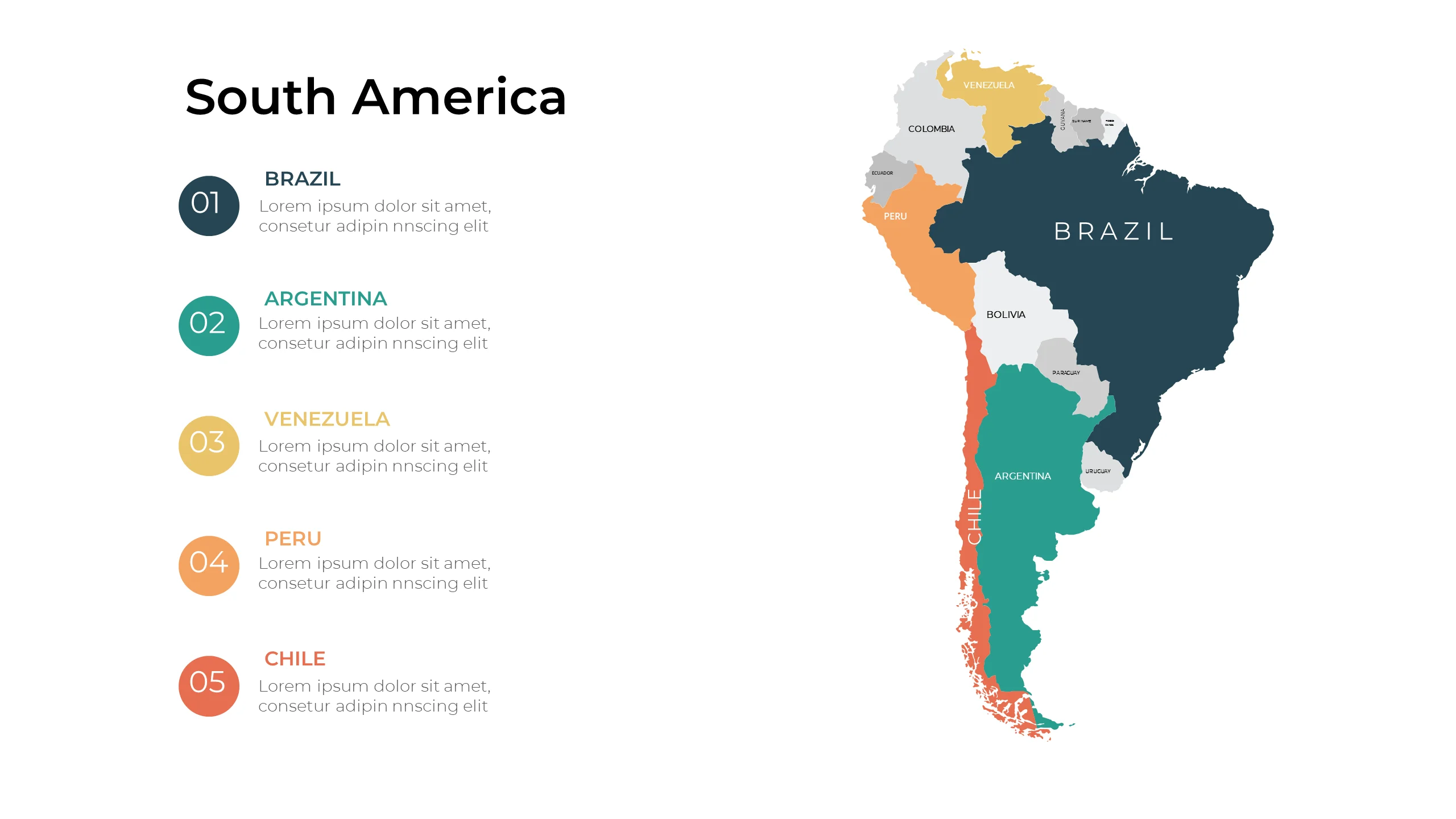 South America Map