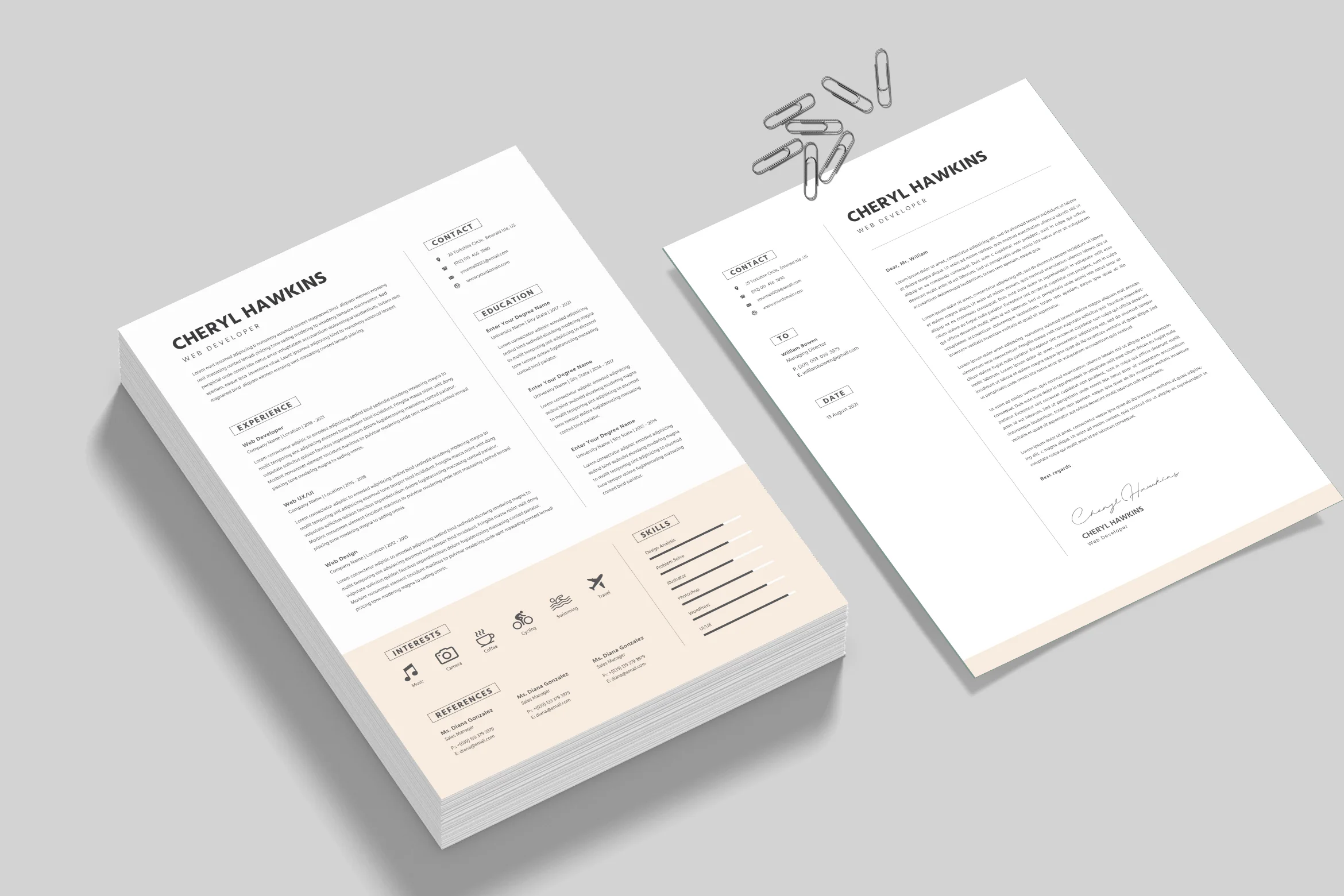 CV for Book Keeper