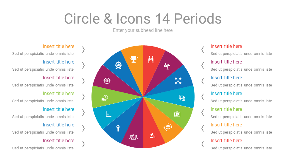 Download Circle 14 Periods PPT Slide Template
