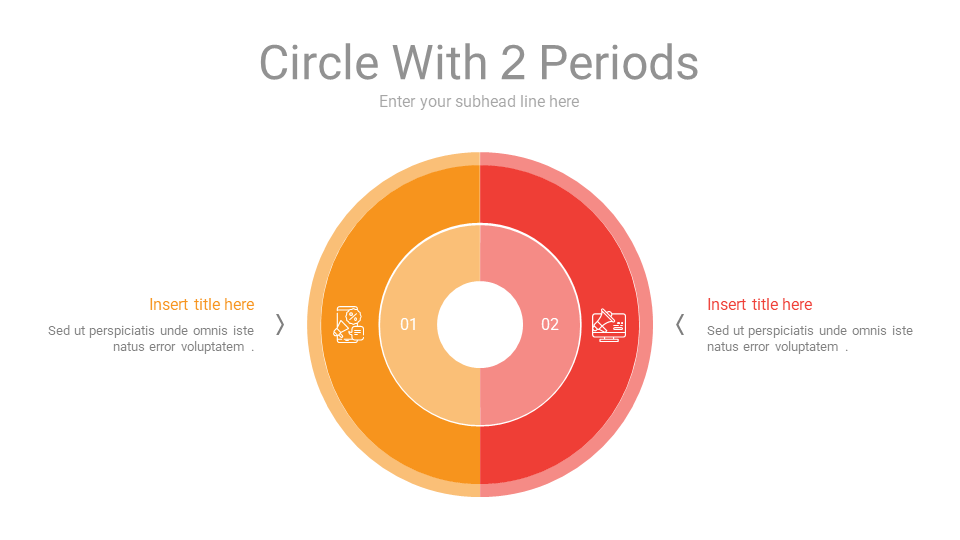 Download Circle With 2 Periods PPT Slide