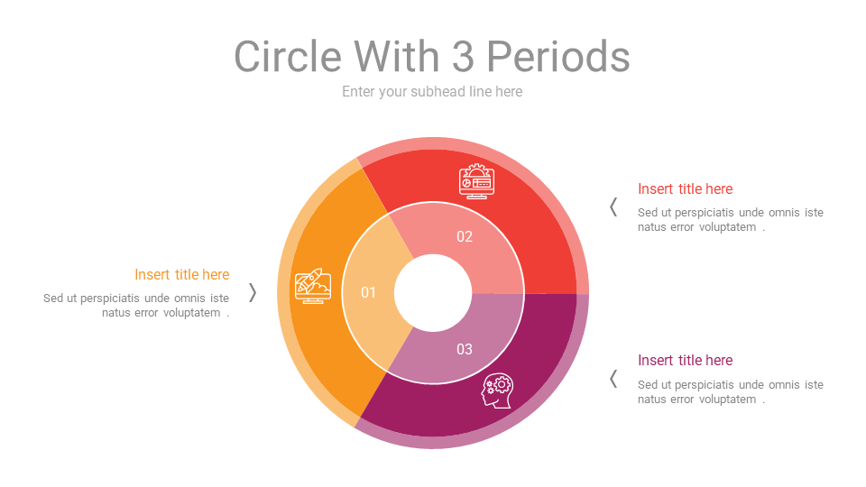Download Circle With 3 Periods PPT Slide