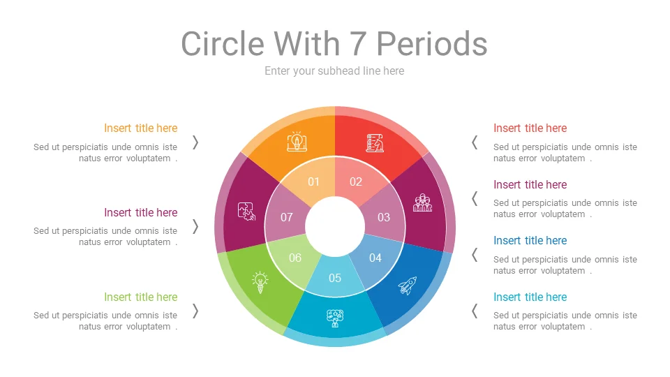 Download Circle With 7 Periods PPT Slide