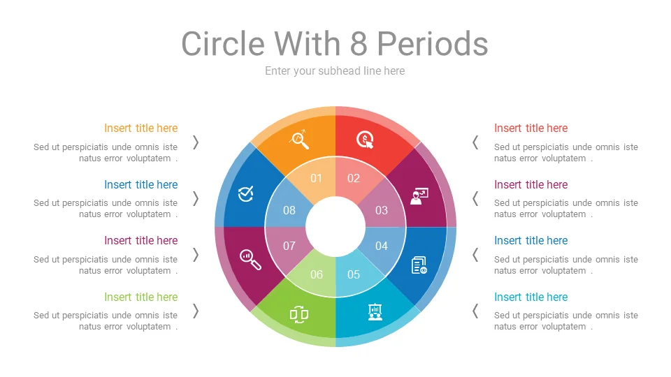 Download Circle With 8 Periods PPT Slide