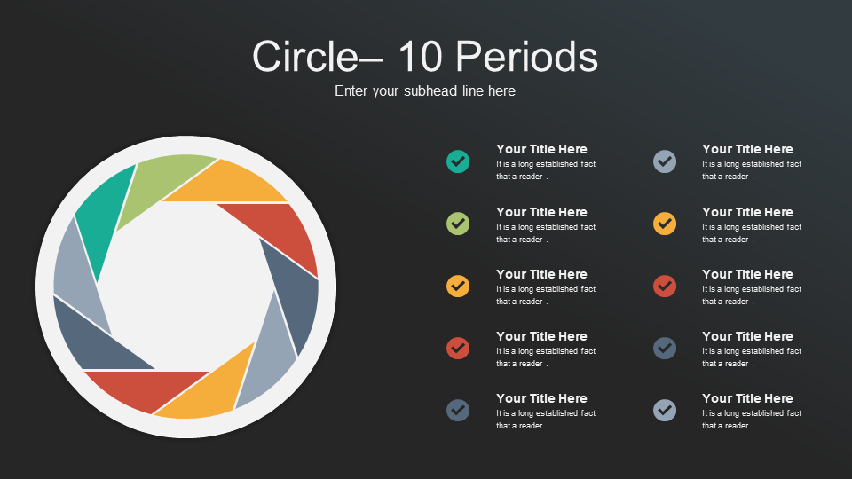 Download Simple Circle 10 Periods PPT Slide