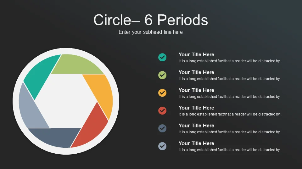 Download Simple Circle 6 Periods PPT Slide