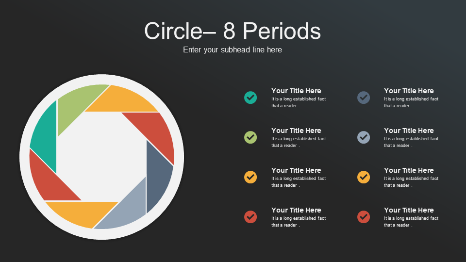 Download Simple Circle 8 Periods PPT Slide